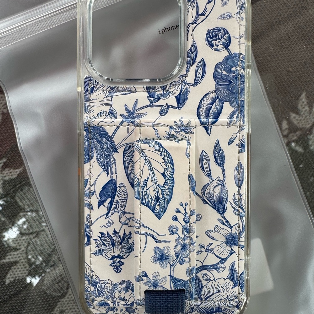 Wallis Blue Botanical iPhone Case